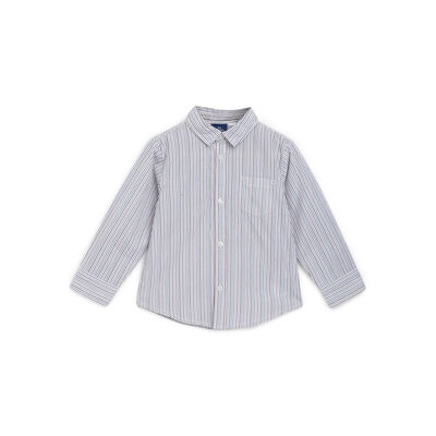 Boys Natural Striped Long Sleeve Shirt